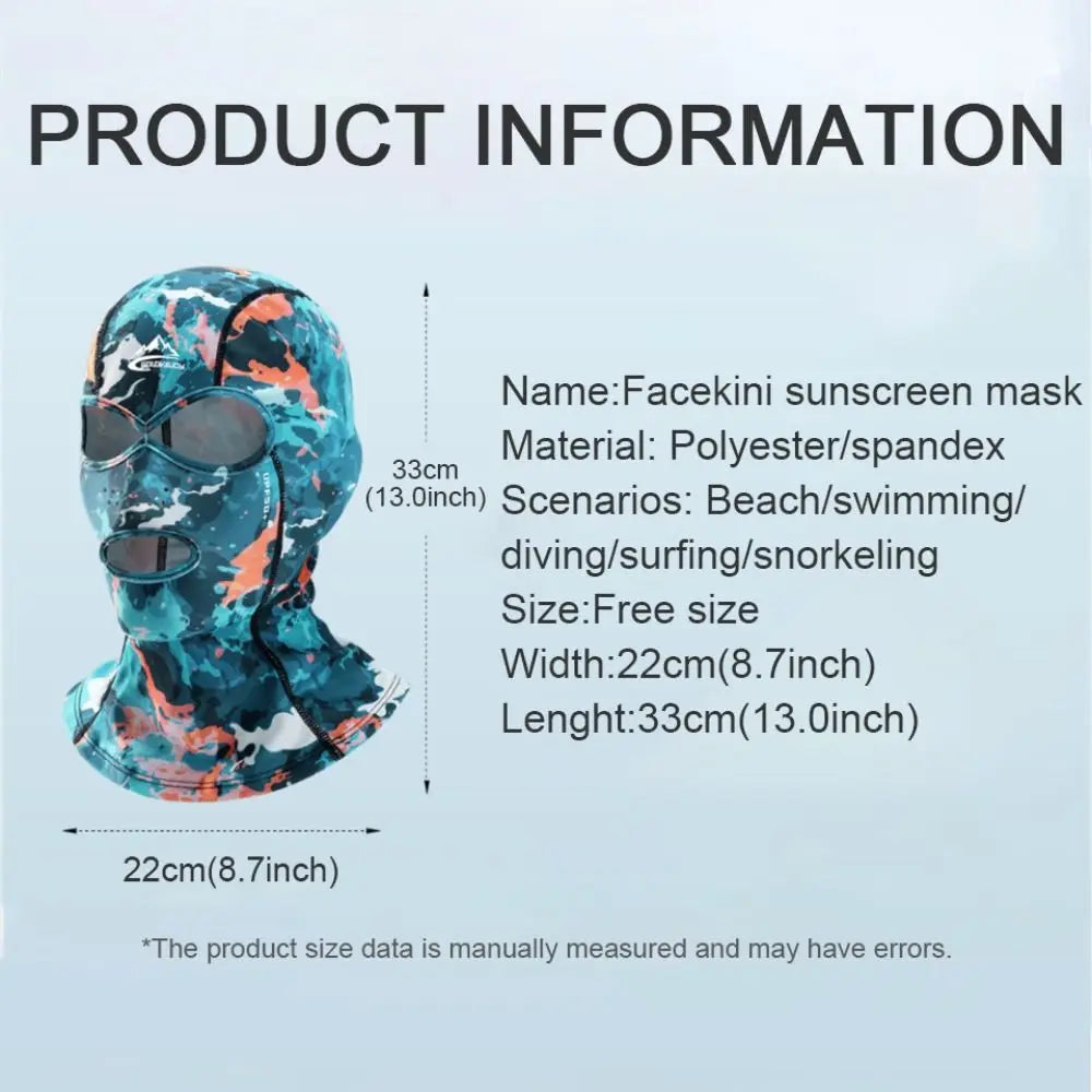 Cagoule de Bain Anti-UV Unisexe Respirante et Protectrice