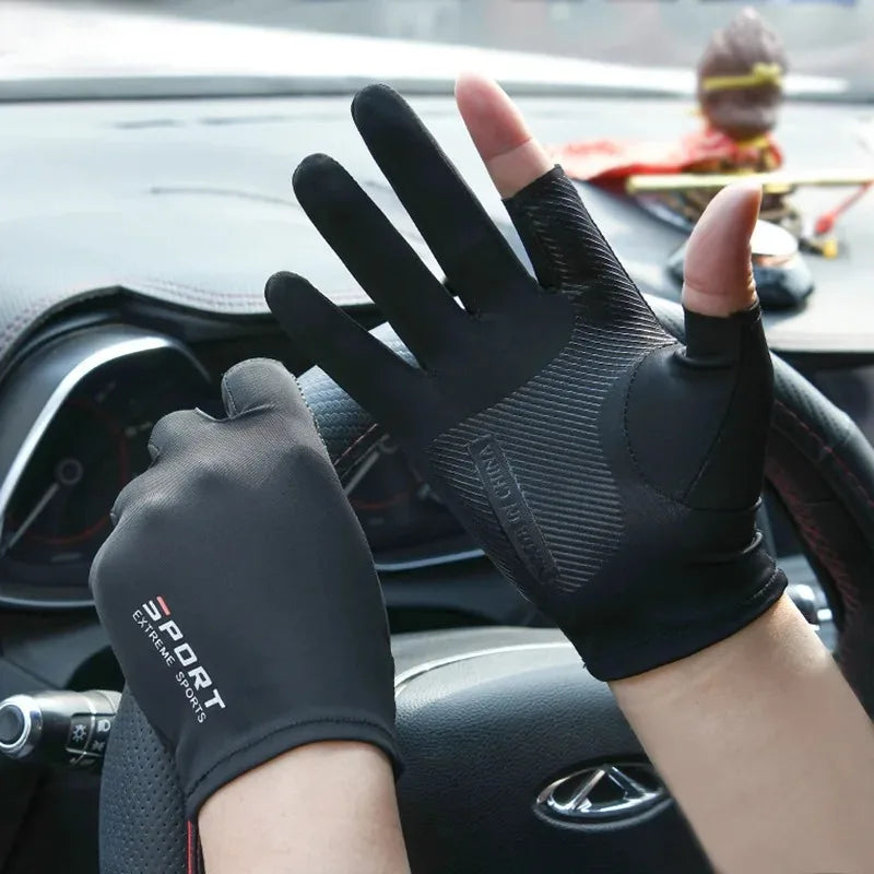 Gants Cyclisme Demi-Doigt Unisexe Confort & Anti-UV
