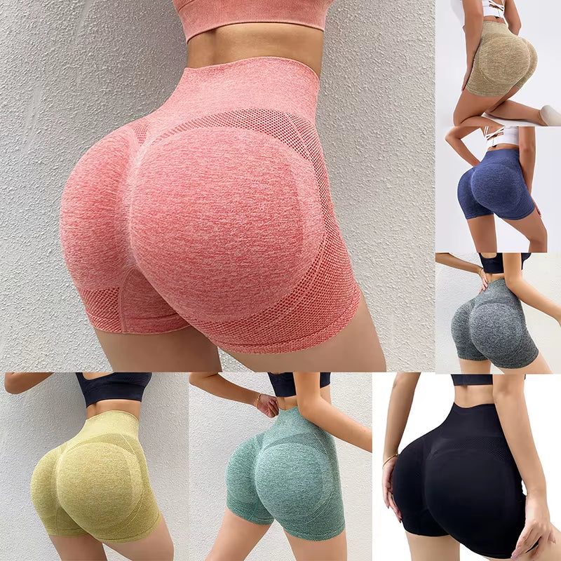 Shorts de Sport Femme Taille Haute Gainants Fitness & Yoga