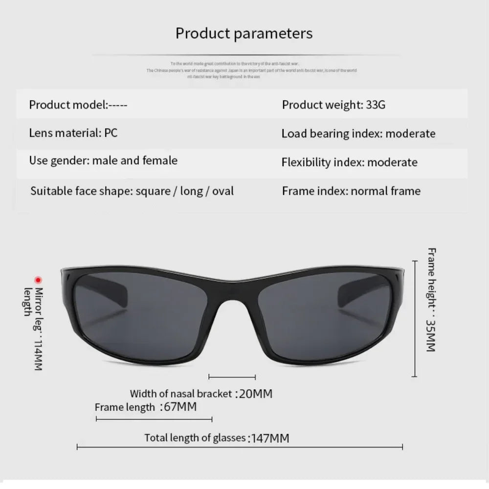 Lunettes de Cyclisme Unisexe Sport et Soleil