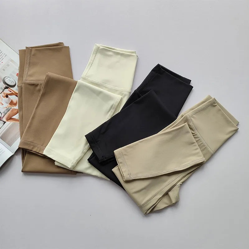 High Quality Sport Leggings for Women High Waist Yoga Leggings Soft Breathable Sports Tights Leggings Fitness Gym Elastic Pants