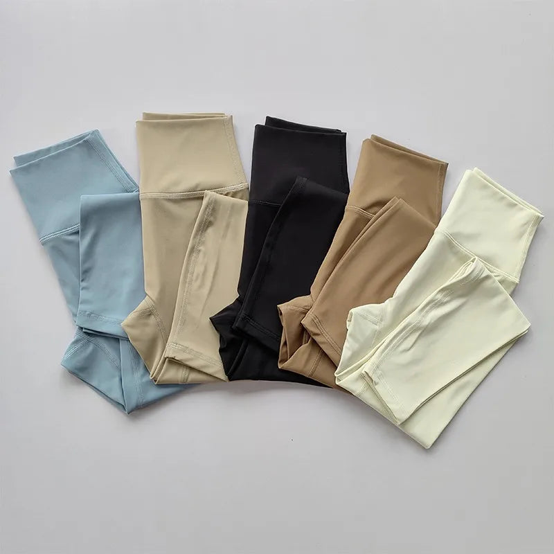 High Quality Sport Leggings for Women High Waist Yoga Leggings Soft Breathable Sports Tights Leggings Fitness Gym Elastic Pants